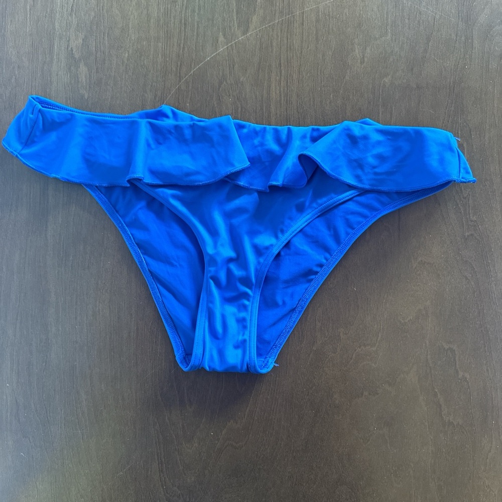 Freya Blue Ruffle Bikini Bottom - Picture 3 of 6